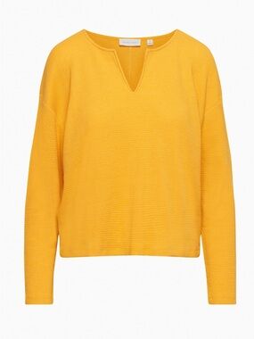 Azure Skies Elevation Thermal Longsleeve Size Small Sumac Yellow Aritzia